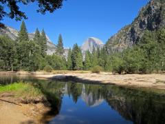 Photo :  Rivière Merced et Dome à Yosemite National Park