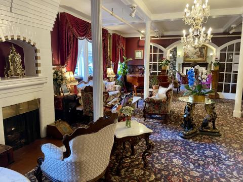 intérieur hôtel victorien à San Francisco